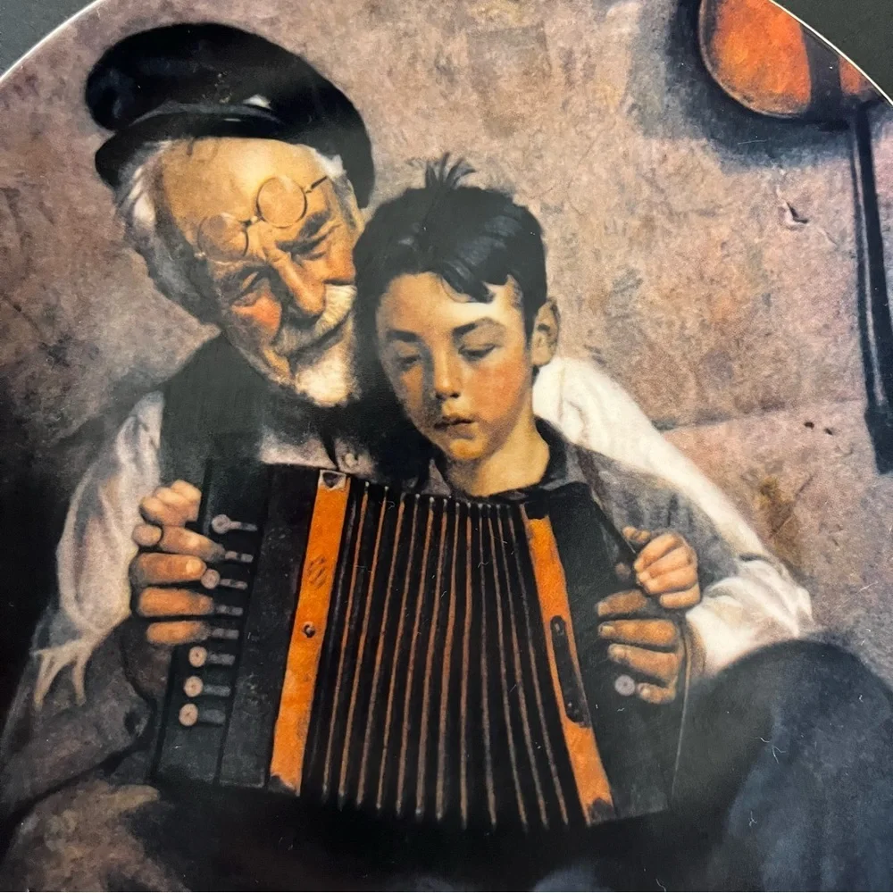 Vintage 1981 Norman Rockwell The‎ Music Maker Decorative Plate #22396 S
